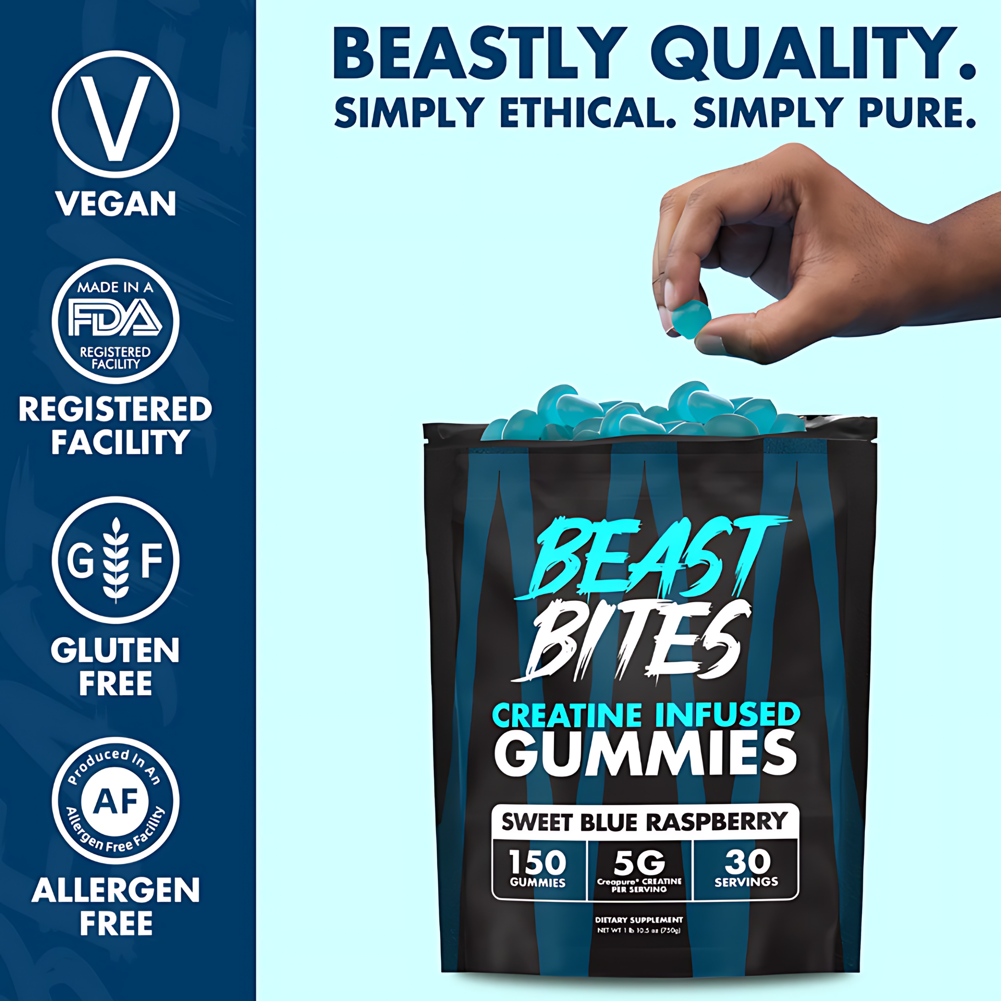 Suplemento Creatina Gomitas Beast Bites